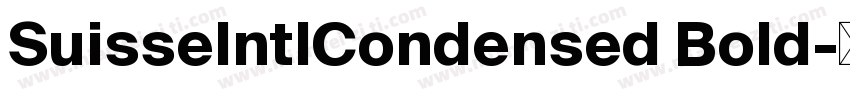 SuisseIntlCondensed Bold字体转换